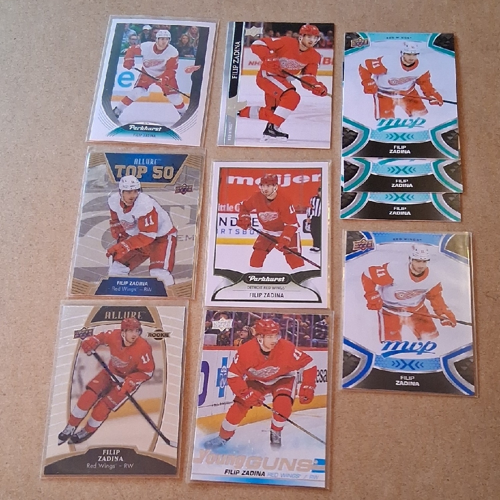 Filip Zadina Detroit Red Wings Hockey Trading Cards Set